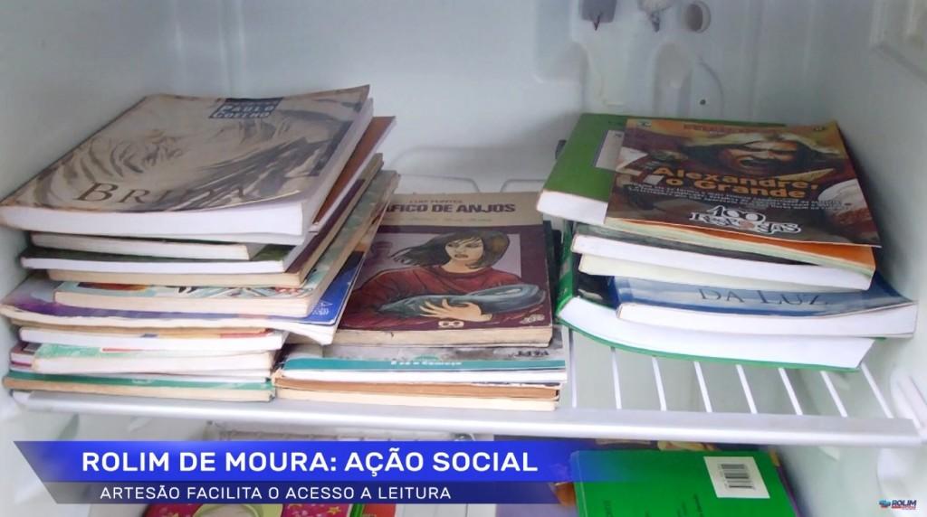 ‘Geladeiras do conhecimento’: conheça o projeto que estimula leitura em Rolim de Moura