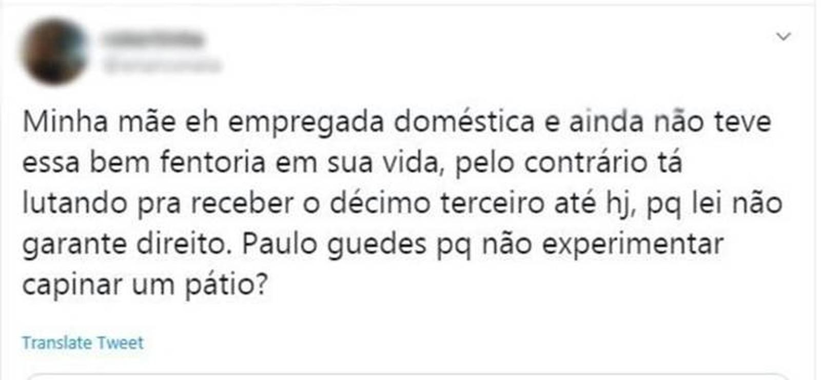 Fala de Guedes gera revolta ao dizer que até empregadas domésticas iam para Disney: Fala de Guedes gera revolta ao dizer que até empregadas domésticas iam para Disney: