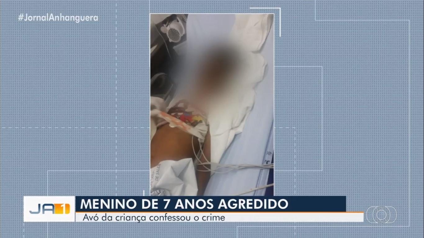 Avó é presa suspeita de espancar neto de 7 anos em Goiás Avó é presa suspeita de espancar neto de 7 anos em Goiás