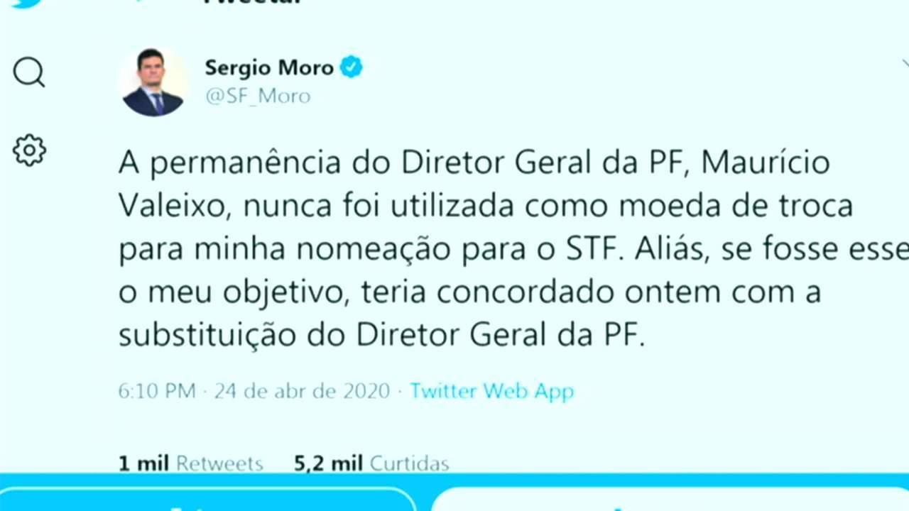  Moro afirma que nunca usou diretor da PF como 