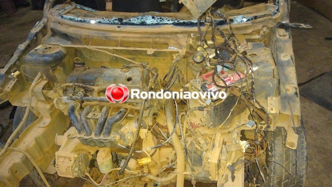 Mecânico é preso em oficina desmanchando automóvel roubado
