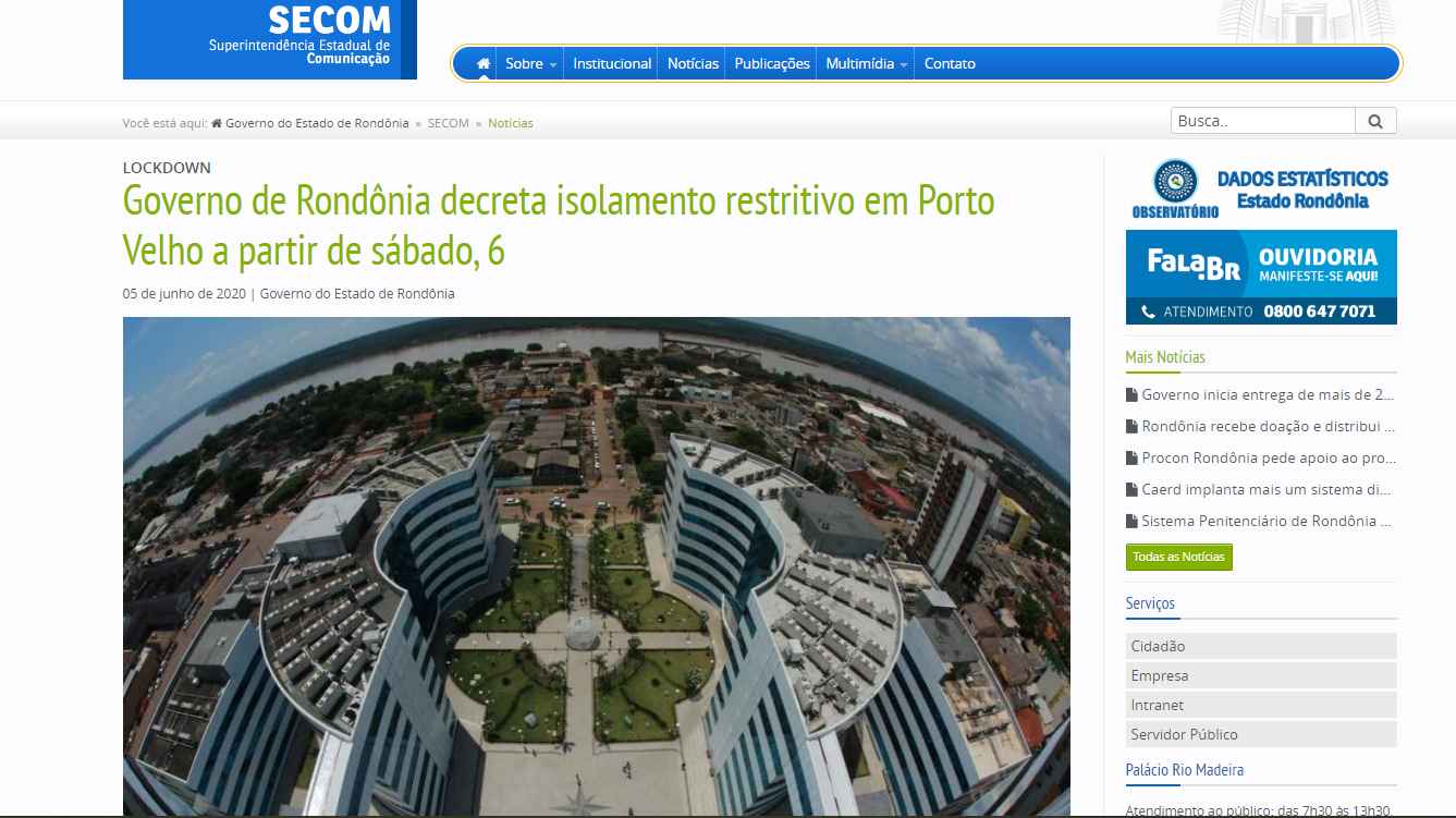 Governador descarta termo Governador descarta termo