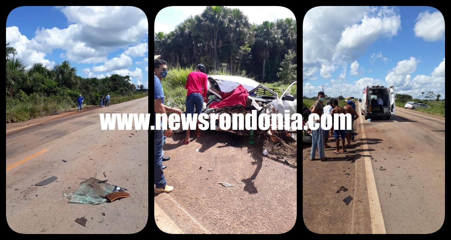 Grave acidente na BR-364 próximo a Porto Velho deixa um morto e uma pessoa ferida