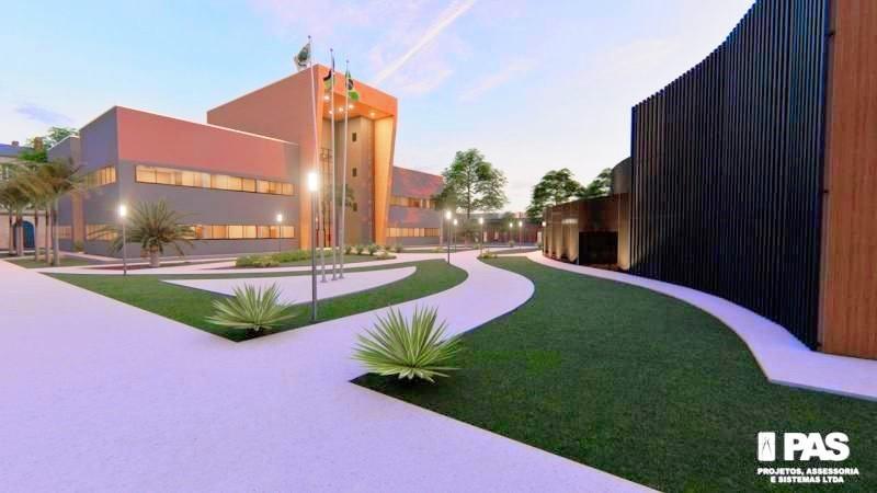 Obra da nova Prefeitura de Rolim de Moura segue a todo vapor Obra da nova Prefeitura de Rolim de Moura segue a todo vapor