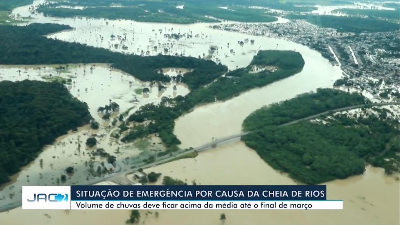 Em situação de emergência, Acre sofre com cheias, aumento nos casos de dengue e de covid-19