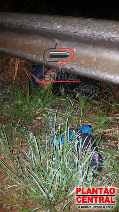 Motociclista morre ao perder controle da direção da motocicleta e bater em Guard rail próximo ao Rio Urupá