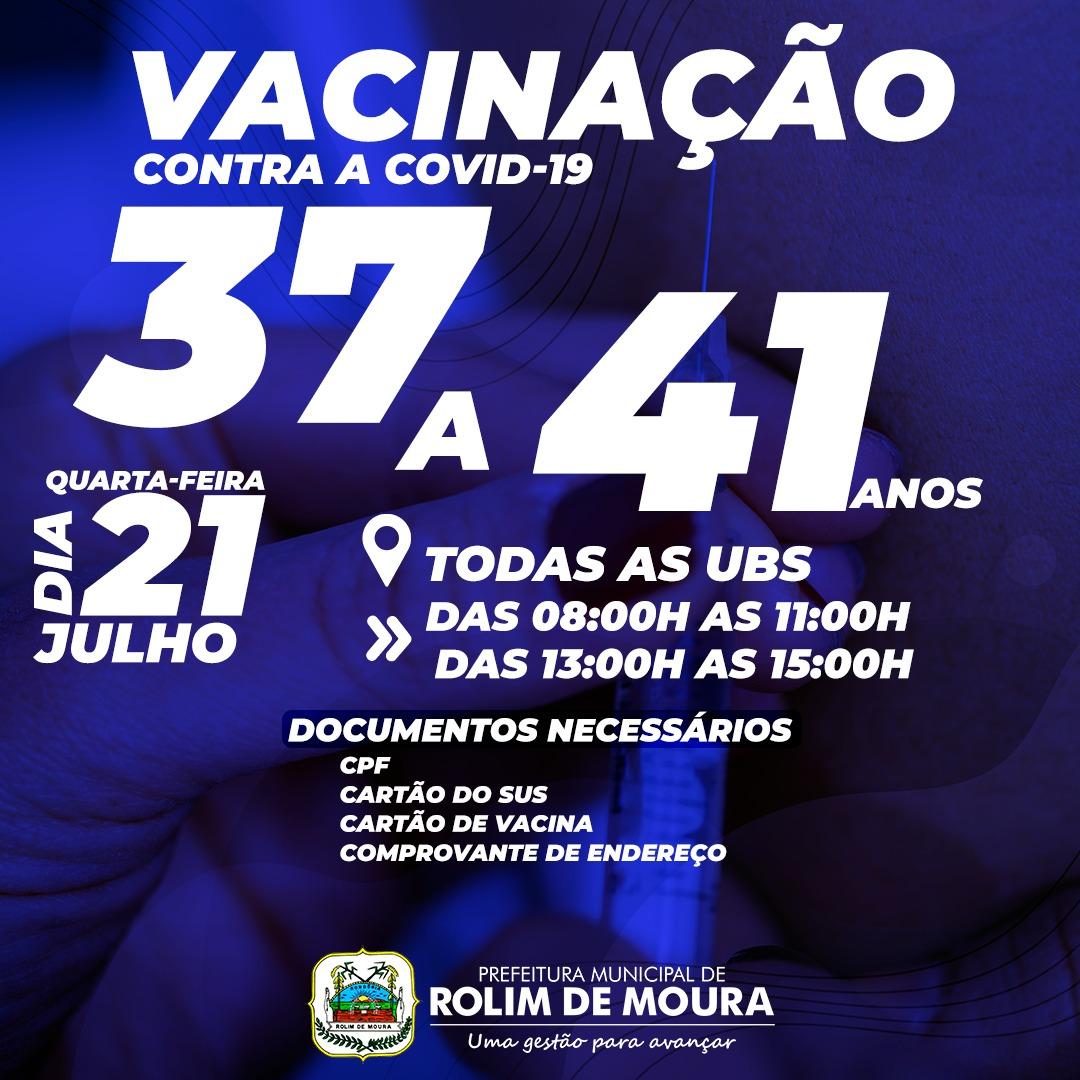 Rolim de Moura já aplicou mais de 26 mil doses de vacinas contra a covid-19, informou Semusa Rolim de Moura já aplicou mais de 26 mil doses de vacinas contra a covid-19, informou Semusa
