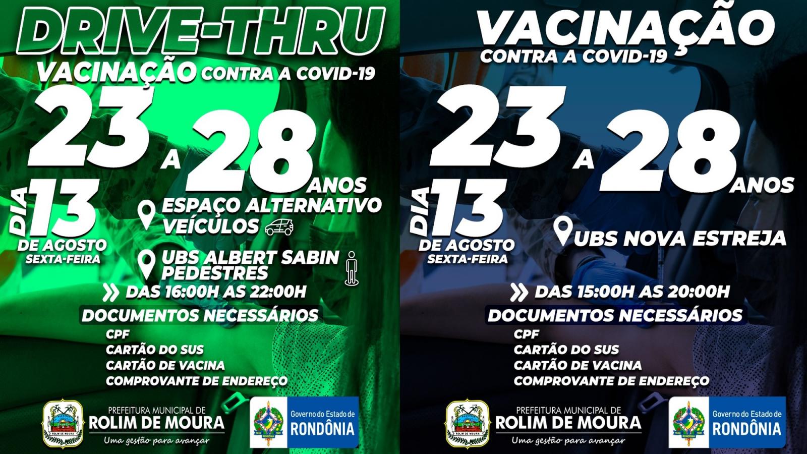 Mais de 37 mil doses de vacina contra covid-19 já foram aplicadas em Rolim de Moura Mais de 37 mil doses de vacina contra covid-19 já foram aplicadas em Rolim de Moura