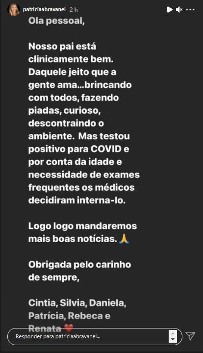 Silvio Santos é internado com Covid em SP Silvio Santos é internado com Covid em SP
