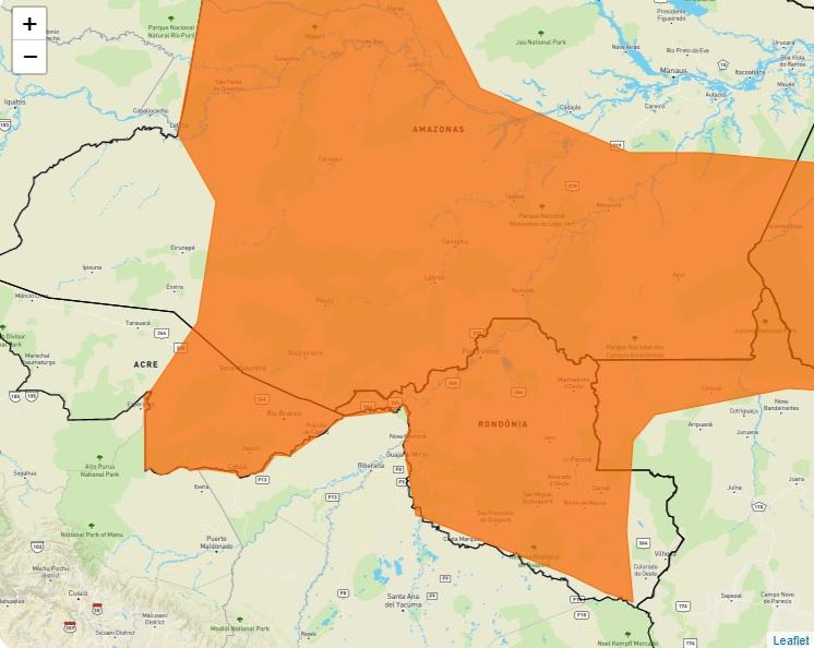 Frente fria deve trazer chuvas intensas e derrubar temperaturas neste fim de semana em RO Frente fria deve trazer chuvas intensas e derrubar temperaturas neste fim de semana em RO
