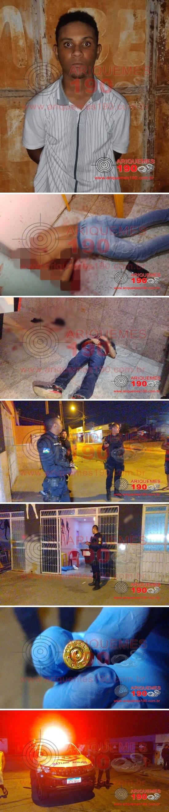Ataque a tiros deixa um morto e outro ferido em Ariquemes Ataque a tiros deixa um morto e outro ferido em Ariquemes