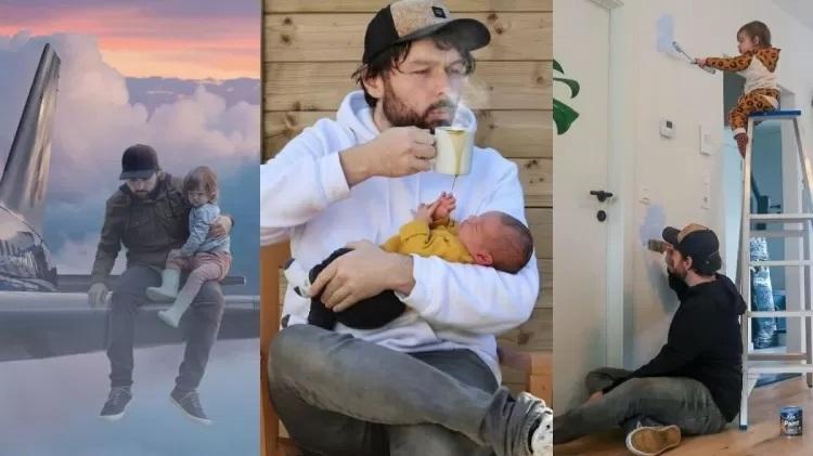 Pai viraliza na internet após enviar fotos das filhas em situações Pai viraliza na internet após enviar fotos das filhas em situações