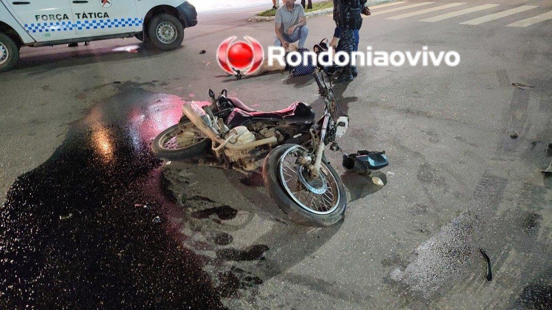 Motociclista fica gravemente feria após colisão com ônibus Motociclista fica gravemente feria após colisão com ônibus