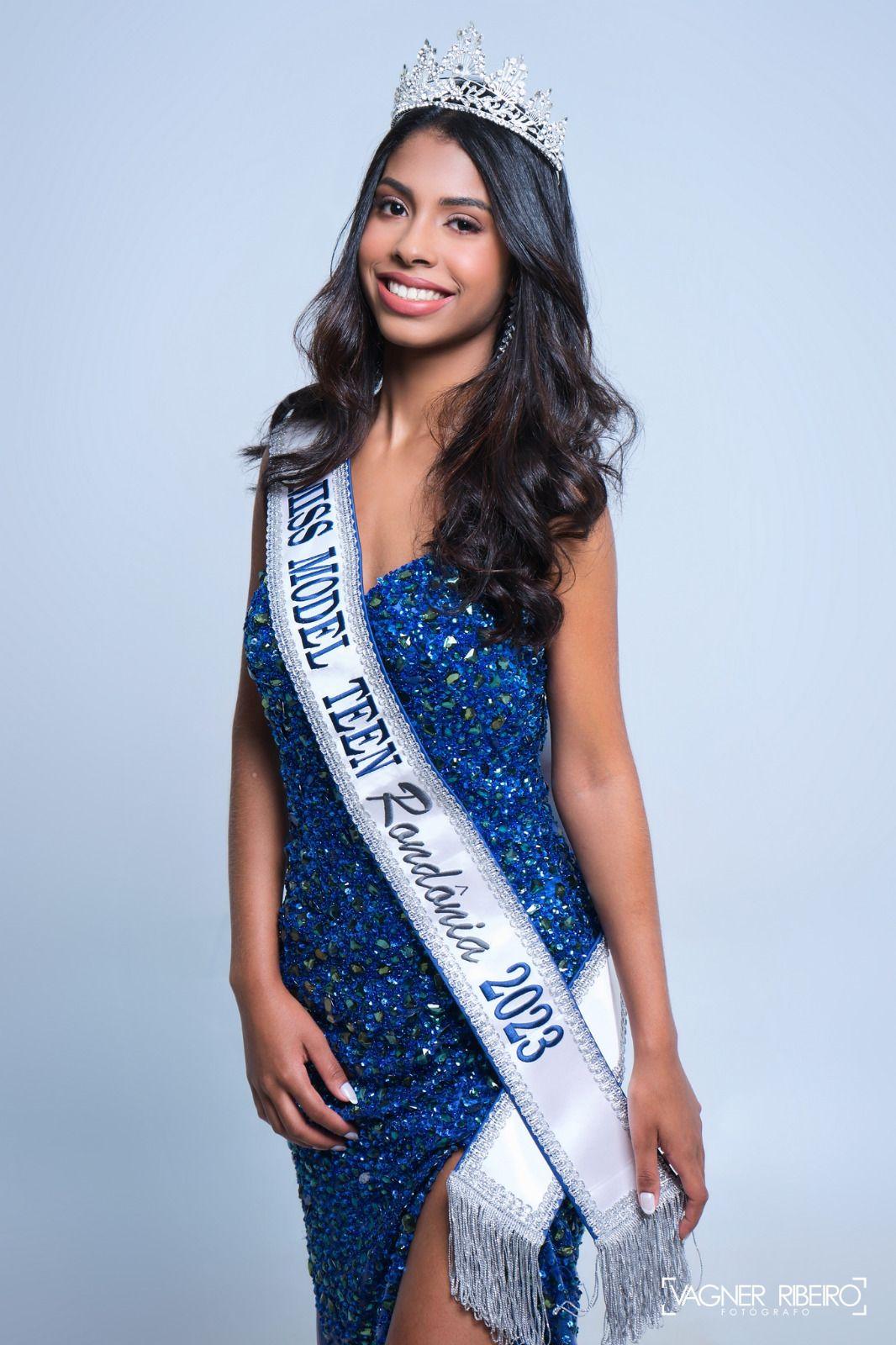 A  Miss Model Teen Rondônia 2023, THAÍS FAUSTINO SOUTO, é uma das candidatas a disputar o título de Miss Model Teen Brasil 2023.