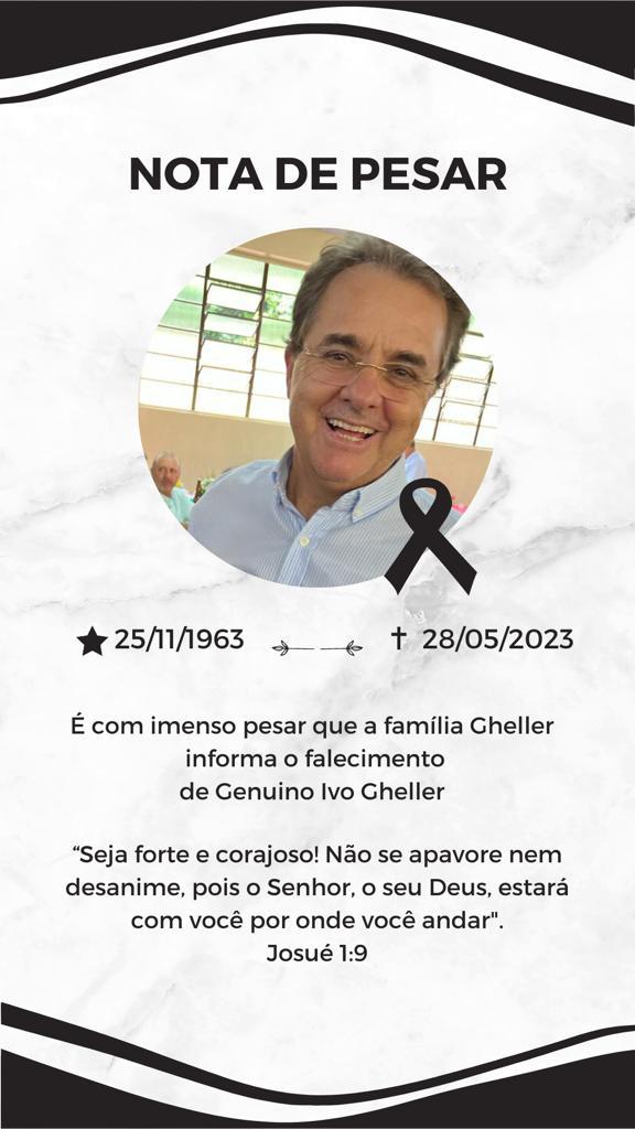 Vítima de grave acidente há 3 dias, rolimourense Ivo Gheller não resiste e morre em Cacoal Vítima de grave acidente há 3 dias, rolimourense Ivo Gheller não resiste e morre em Cacoal