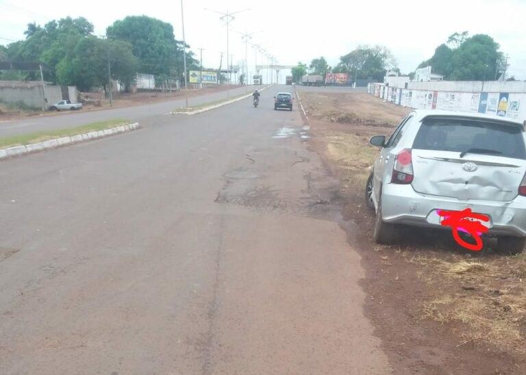 Acidente envolvendo cinco veículos é registrado na R0-010 próximo ao parque de exposições de Rolim de Moura