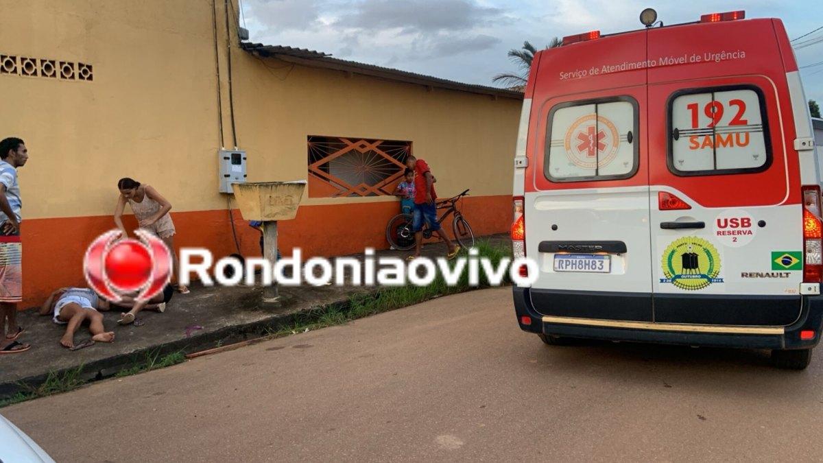 Pedestre acaba atropelada após grave colisão entre veículos em Porto Velho Pedestre acaba atropelada após grave colisão entre veículos em Porto Velho