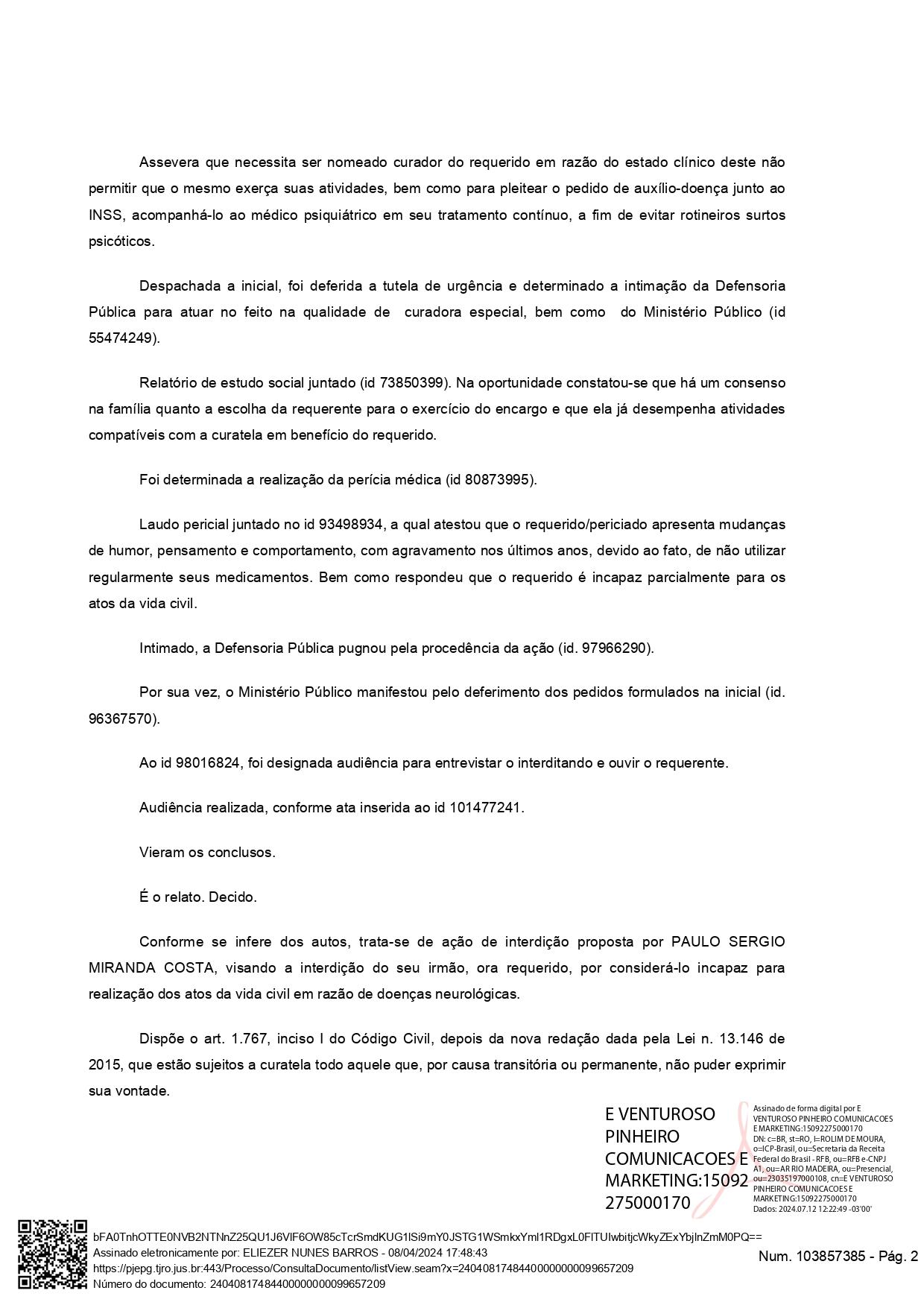 SENTENÇA - AUTOS: 7000265-11.2021.8.22.0016 SENTENÇA - AUTOS: 7000265-11.2021.8.22.0016