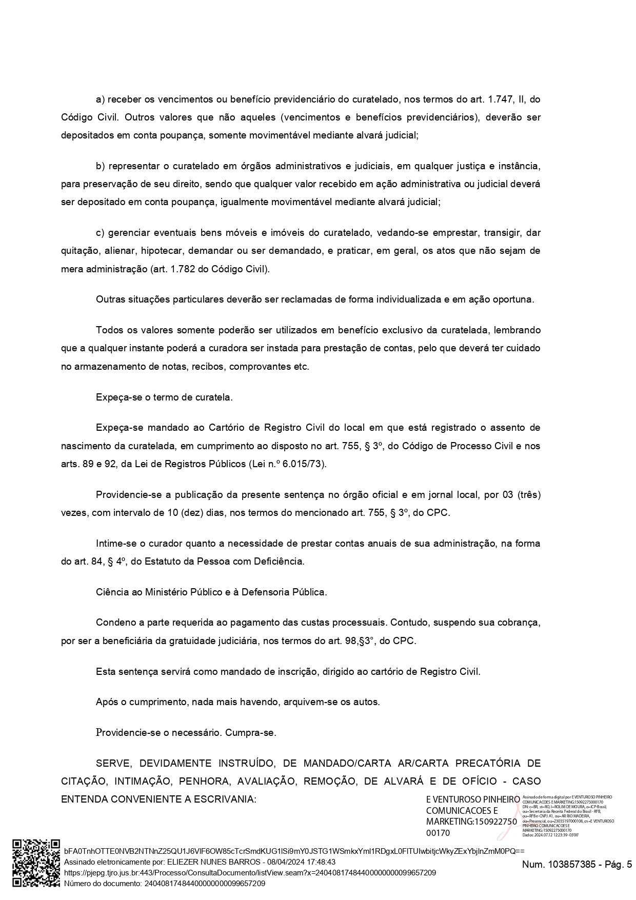SENTENÇA - AUTOS: 7000265-11.2021.8.22.0016 SENTENÇA - AUTOS: 7000265-11.2021.8.22.0016