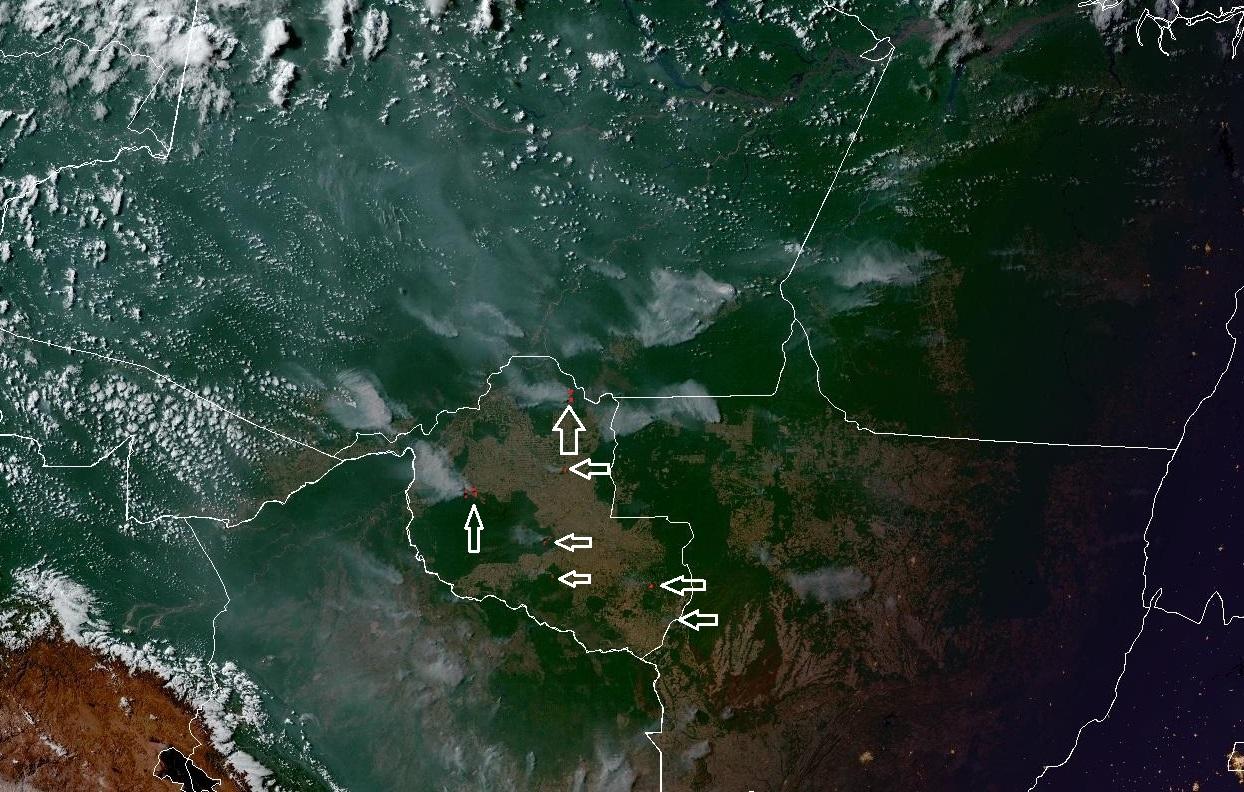 Incêndio em Parque Estadual de Guajará-Mirim já dura 13 dias Incêndio em Parque Estadual de Guajará-Mirim já dura 13 dias