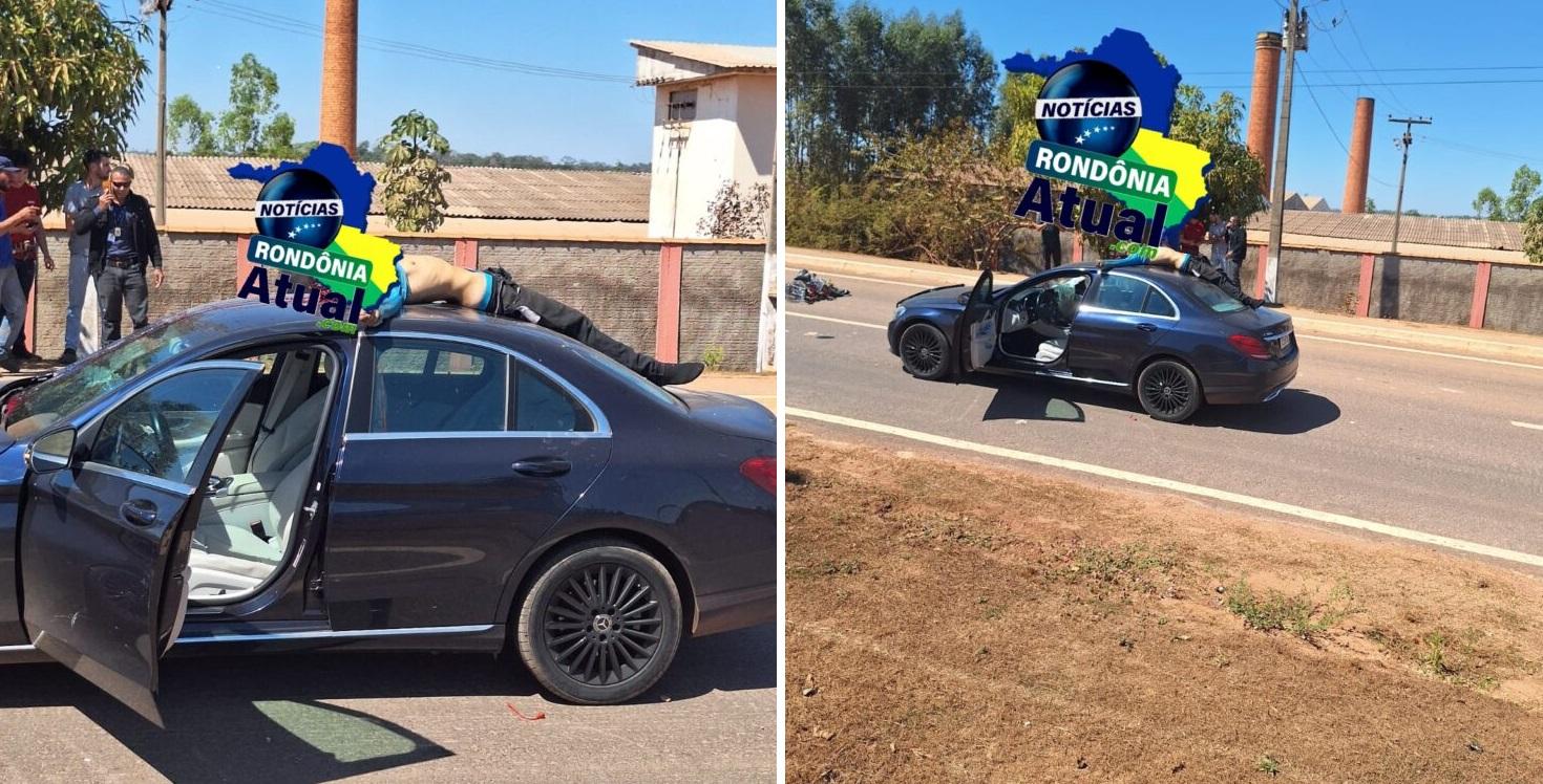 Homem morre atropelado por carro na marginal da BR-364, em Cacoal Homem morre atropelado por carro na marginal da BR-364, em Cacoal