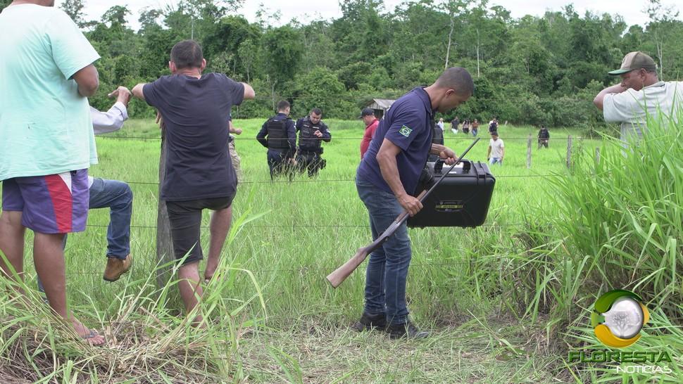 Polícia Militar mata criminoso armado durante troca de tiros na zona rural de Alta Floresta; casal de idosos estão ilesos Polícia Militar mata criminoso armado durante troca de tiros na zona rural de Alta Floresta; casal de idosos estão ilesos