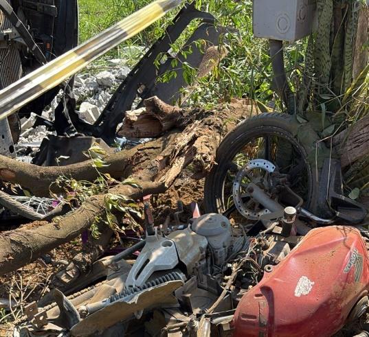 Motociclista morre em grave colisão com caminhonete no interior de Rondônia