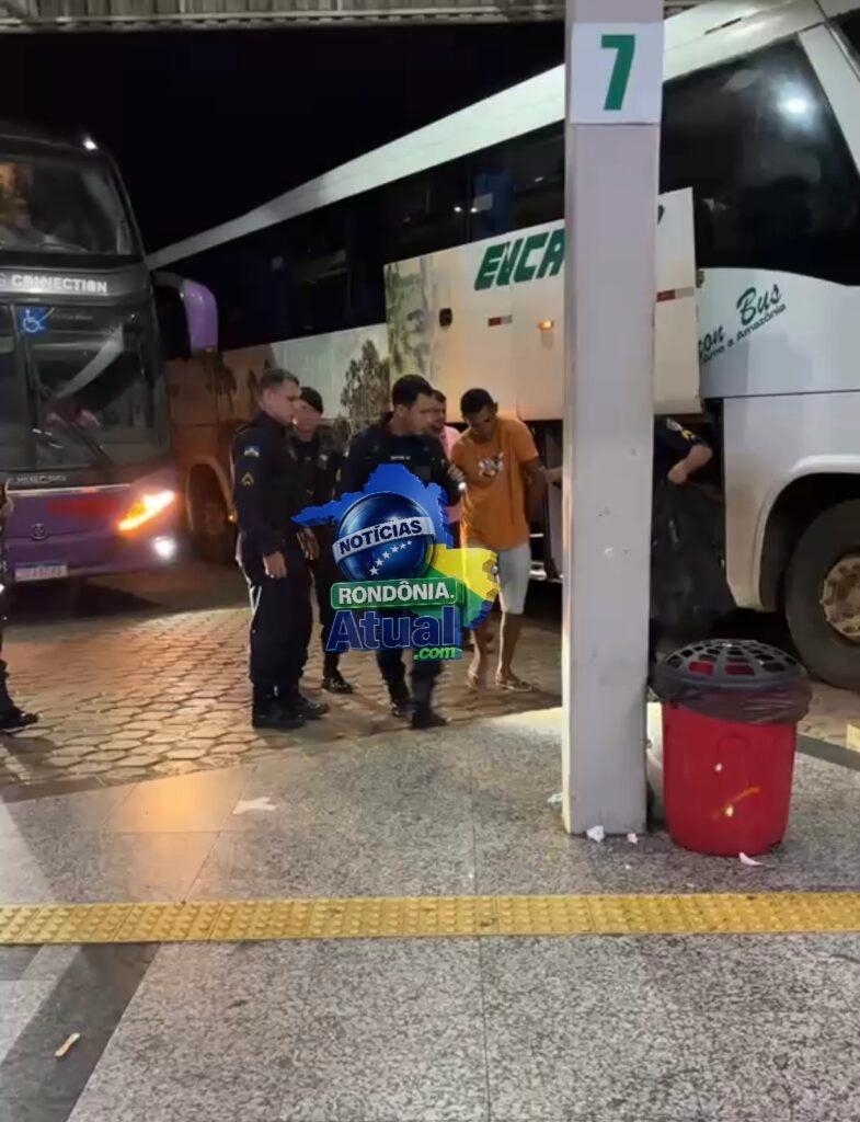 Estuprador é preso em Ji-Paraná ao tentar fugir em ônibus interestadual