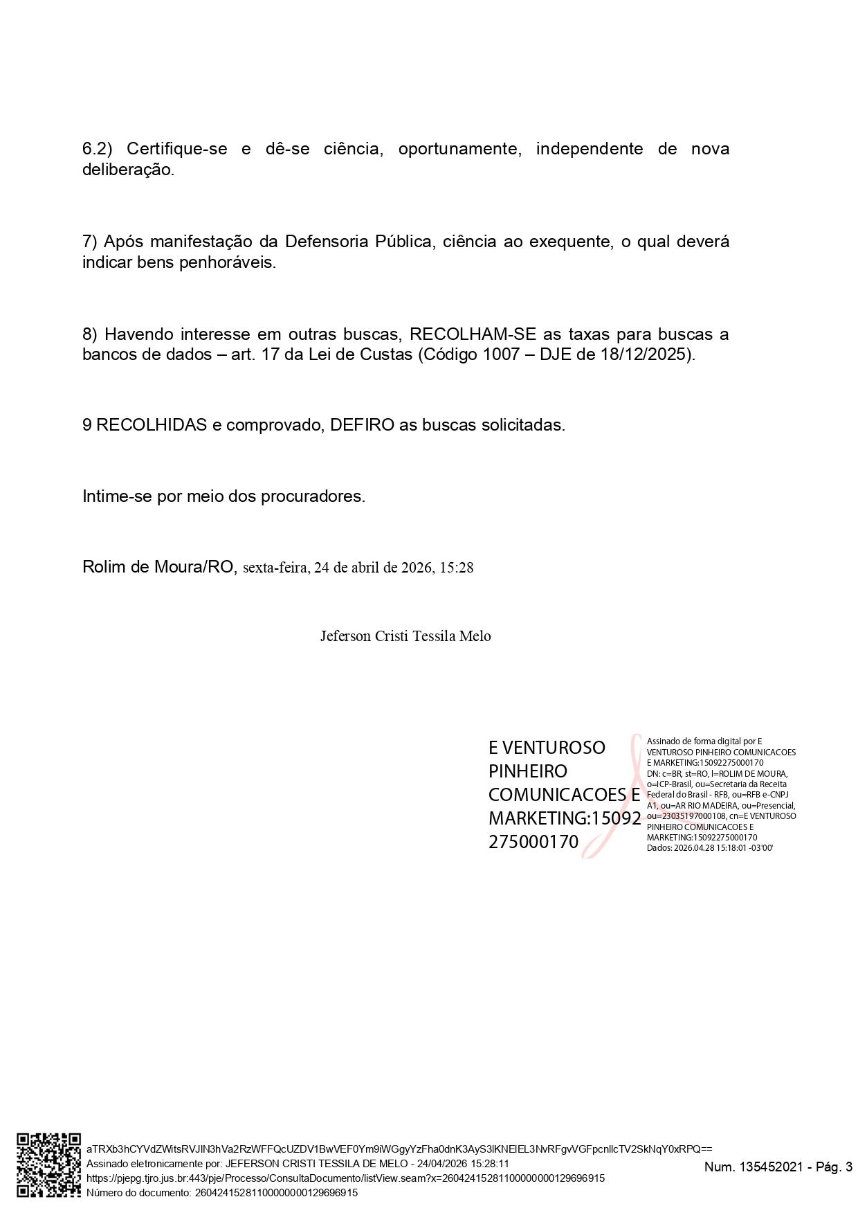 DECISÃO DETERMINANDO CITAÇÃO E INTIMAÇÃO POR EDITAL
