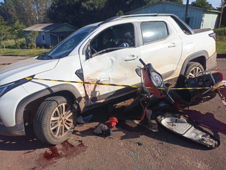 AcidentesURGENTE: Santa Luzia D’Oeste -Jovem fica em estado grave após colisão entre moto e carro