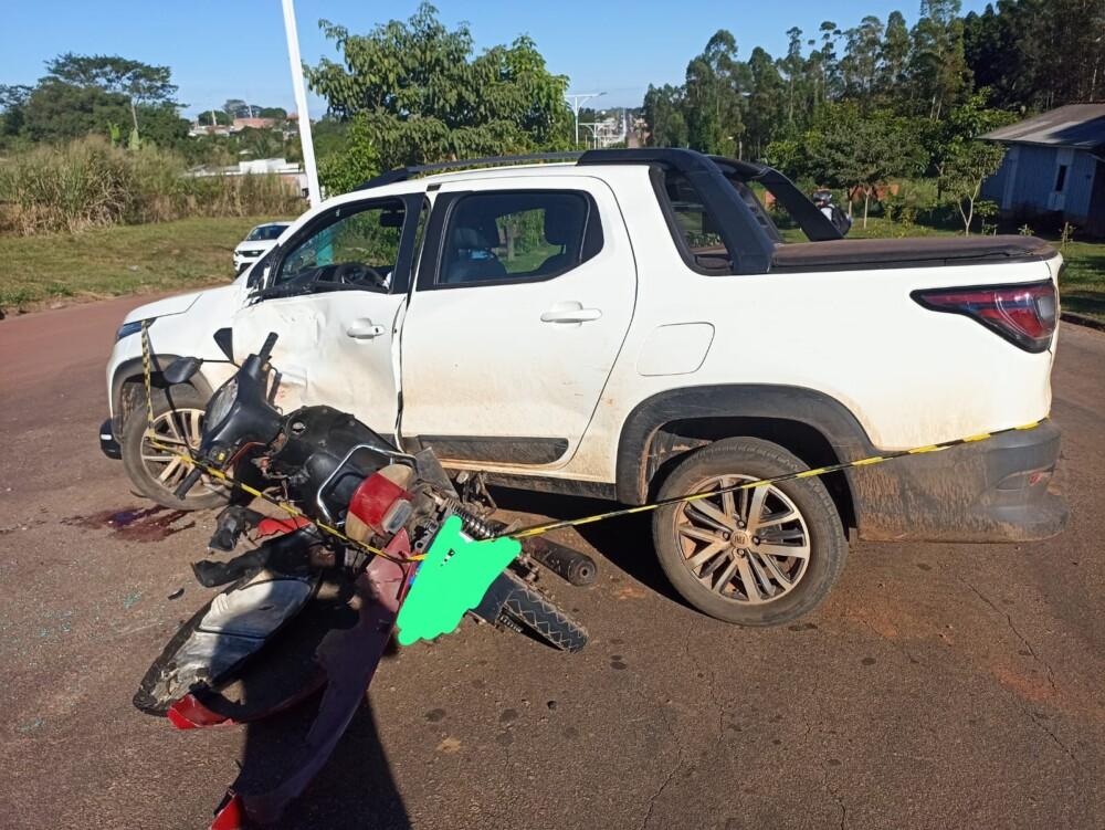AcidentesURGENTE: Santa Luzia D’Oeste -Jovem fica em estado grave após colisão entre moto e carro
