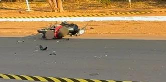 Grave acidente entre motocicletas deixou quatro feridos, em Rolim de Moura