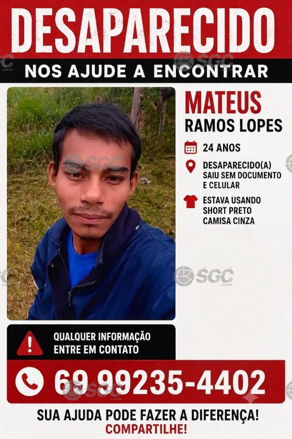 Nova denúncia mobiliza Bombeiros e PM em buscas por jovem desaparecido em Porto Velho Nova denúncia mobiliza Bombeiros e PM em buscas por jovem desaparecido em Porto Velho