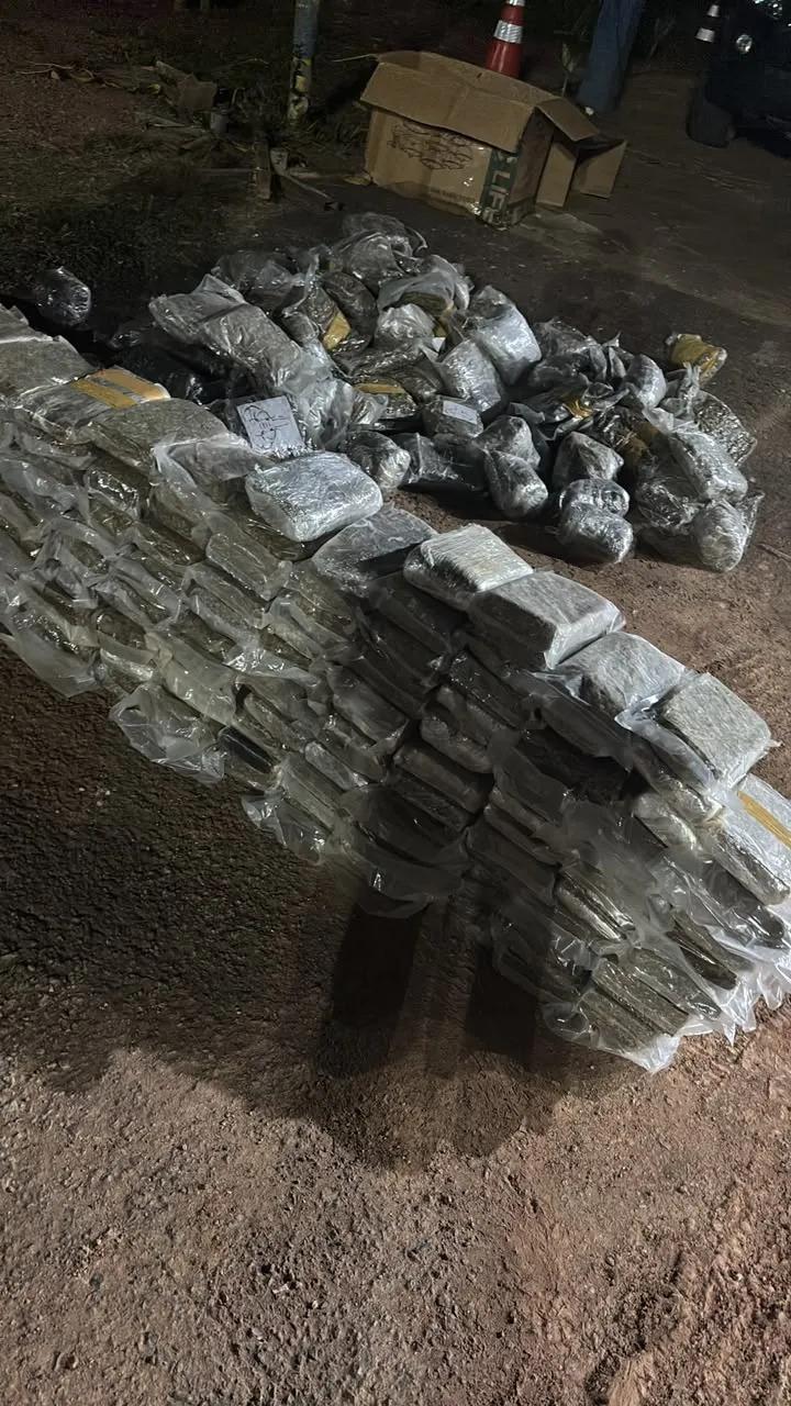 PRF apreende mais de 200 kg de skunk na BR-364, em Porto Velho